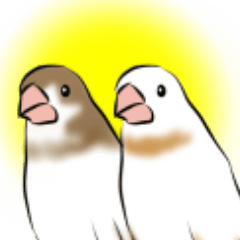 bengalese finches stickers