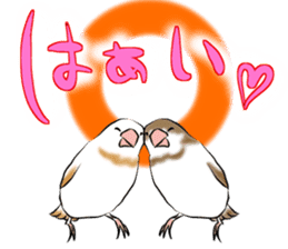 bengalese finches stickers sticker #10939318