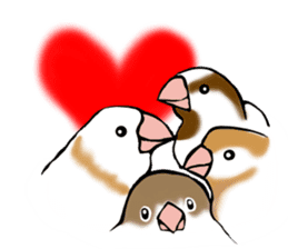bengalese finches stickers sticker #10939325
