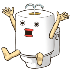 Toilet roll Sticker 3