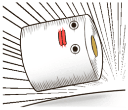 Toilet roll Sticker 3 sticker #10939447