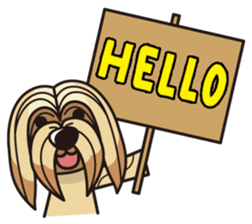 iinu - Lhasa Apso sticker #10939696
