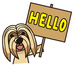 iinu - Lhasa Apso sticker #10939696