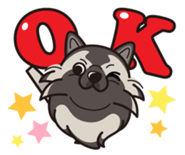 iinu - Keeshond sticker #10940057