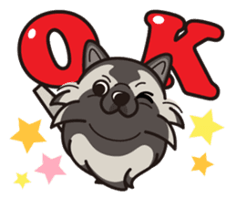 iinu - Keeshond sticker #10940057