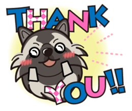 iinu - Keeshond sticker #10940058