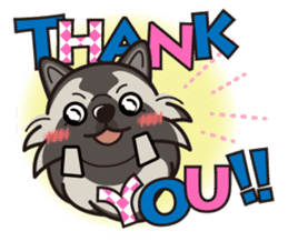 iinu - Keeshond sticker #10940058