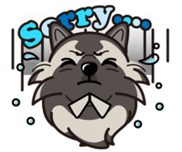 iinu - Keeshond sticker #10940059