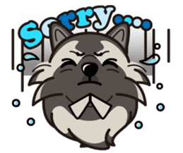 iinu - Keeshond sticker #10940059