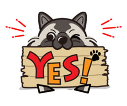 iinu - Keeshond sticker #10940060