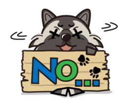 iinu - Keeshond sticker #10940061