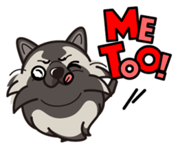 iinu - Keeshond sticker #10940062