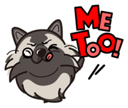 iinu - Keeshond sticker #10940062