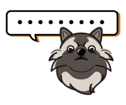 iinu - Keeshond sticker #10940064