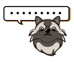 iinu - Keeshond sticker #10940064