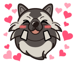 iinu - Keeshond sticker #10940065
