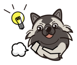 iinu - Keeshond sticker #10940066