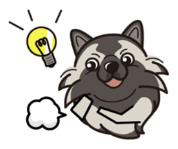 iinu - Keeshond sticker #10940066