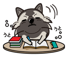 iinu - Keeshond sticker #10940069