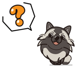 iinu - Keeshond sticker #10940071