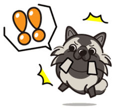 iinu - Keeshond sticker #10940072
