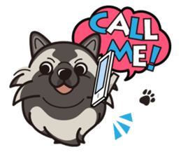 iinu - Keeshond sticker #10940073
