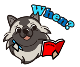 iinu - Keeshond sticker #10940074