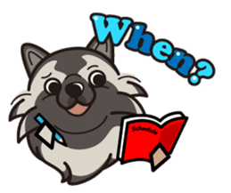 iinu - Keeshond sticker #10940074