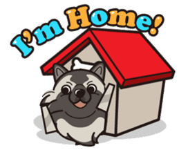 iinu - Keeshond sticker #10940075