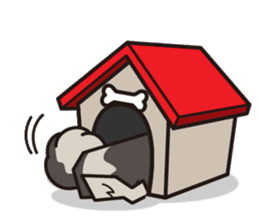 iinu - Keeshond sticker #10940077