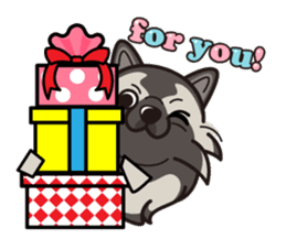 iinu - Keeshond sticker #10940078