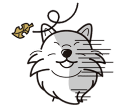 iinu - Keeshond sticker #10940080