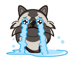 iinu - Keeshond sticker #10940081