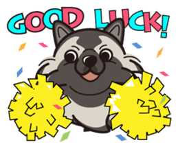 iinu - Keeshond sticker #10940085