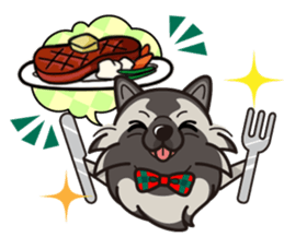 iinu - Keeshond sticker #10940086