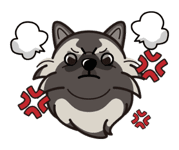 iinu - Keeshond sticker #10940088