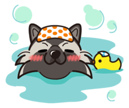 iinu - Keeshond sticker #10940089