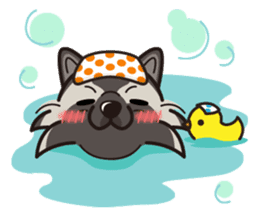 iinu - Keeshond sticker #10940089