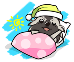 iinu - Keeshond sticker #10940091