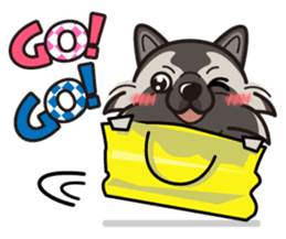 iinu - Keeshond sticker #10940092