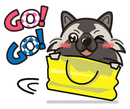 iinu - Keeshond sticker #10940092