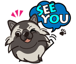 iinu - Keeshond sticker #10940095