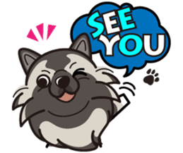 iinu - Keeshond sticker #10940095