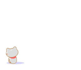 Playing with balloon, Suzuneko sticker #10940348