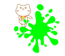 Playing with balloon, Suzuneko sticker #10940360