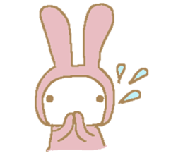 a pajama rabbit 2 sticker #10940657