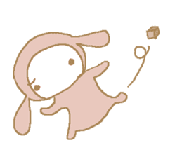 a pajama rabbit 2 sticker #10940662