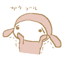 a pajama rabbit 2 sticker #10940674