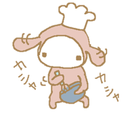 a pajama rabbit 2 sticker #10940681