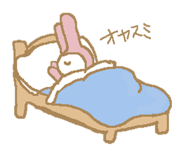 a pajama rabbit 2 sticker #10940682